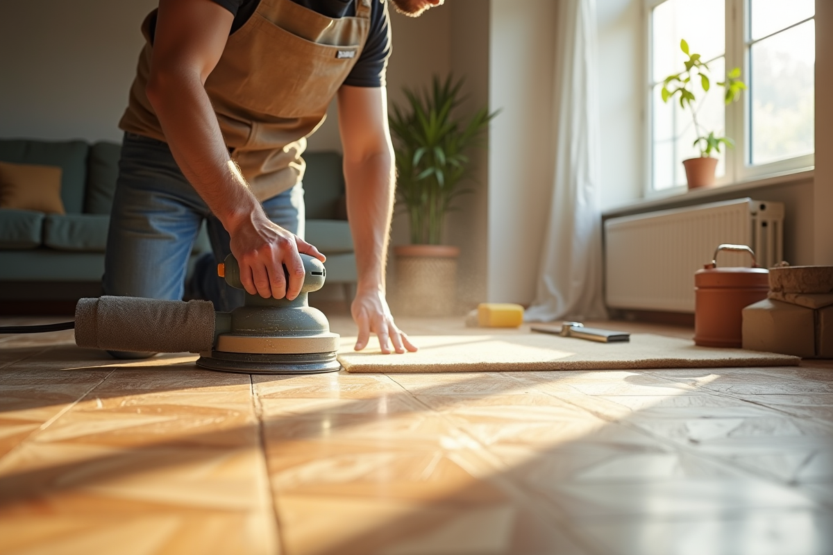 parquet abîmé